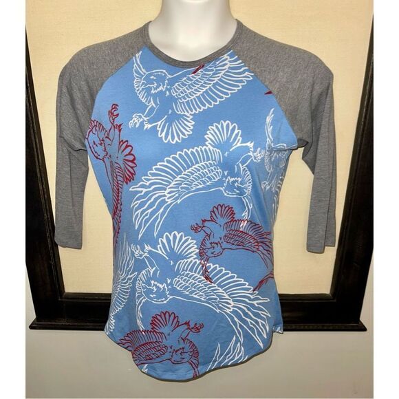 Lularoe Randy Eagle Print Shirt - Small - Picture 5 of 10